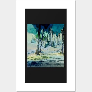 The blue  forest Posters and Art